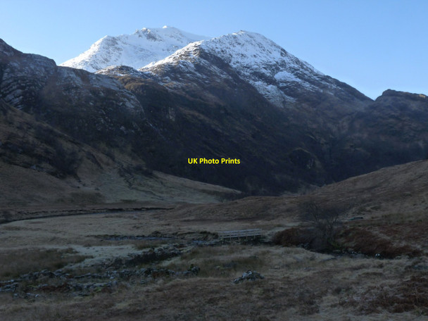 Photo 6"x4" Steall ruins under the Mamores Steall c2011