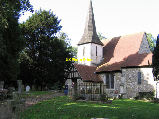 Photo 6"x4" Chaldon, St Peter and St Paul: south side Chaldon c2005