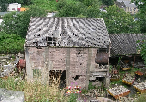 Photo 6"x4" Derelict Building - Manchester Road, Crosland Moor Huddersfield c2008