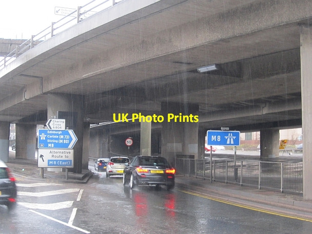 Photo 6"x4" Junction 19, M8 Glasgow c2013