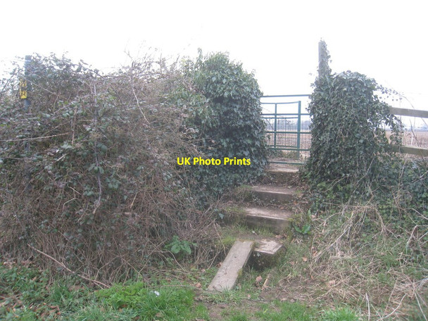 Photo 6"x4" The beginning of the footpath to Moreton Valence Standish\/SO8008 c2013