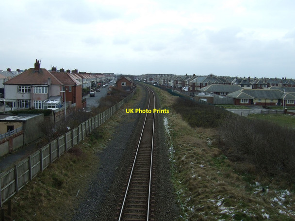 Photo 6"x4" Railway heading south South Shore c2013