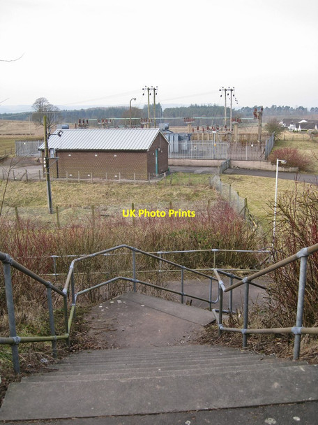Photo 6"x4" Footbridge and sub-station Lockerbie c2013