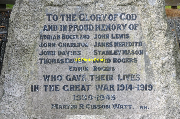 Photo 6"x4" Names on Llanyre War Memorial Llandrindod Wells\/Llandrindod c2012