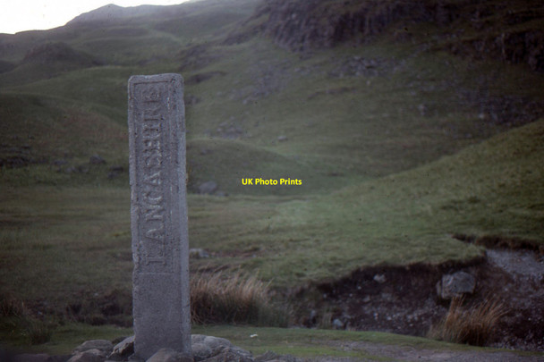 Photo 6"x4" Wrynose Pass: the Three Shire Stone Cockley Beck\/NY2401 c1991