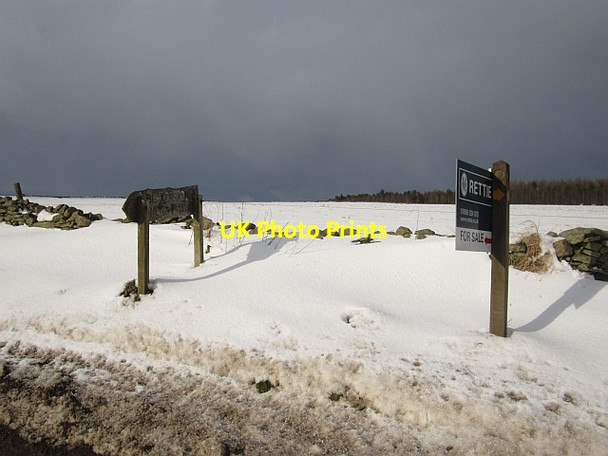 Photo 6"x4" Signs, Blackerston Abbey St Bathans c2013