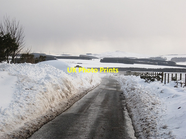 Photo 6"x4" Drifting snow, Ecclaw Hill Cockburnspath c2013