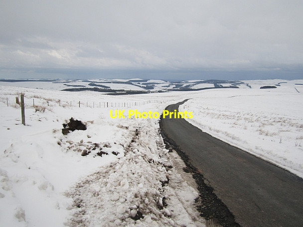 Photo 6"x4" The Moor Road, Mainslaughter Hill Cranshaws c2013