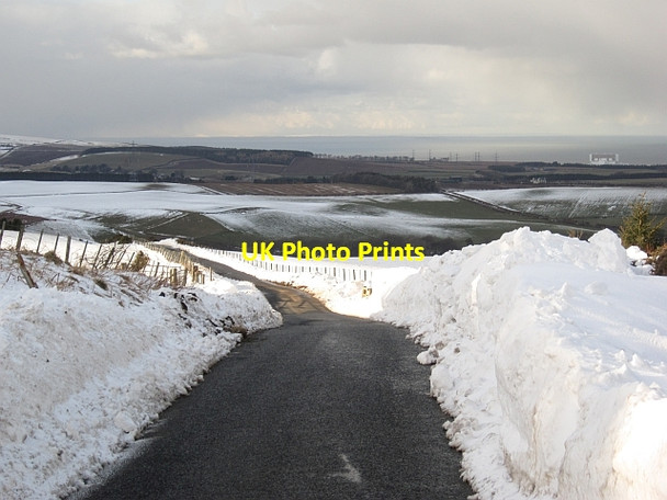 Photo 6"x4" Snow drifts, Ecclaw Hill Oldhamstocks c2013