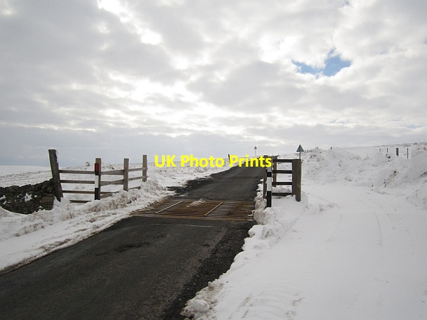 Photo 6"x4" Cattle grid, Mainslaughter Road Cranshaws c2013