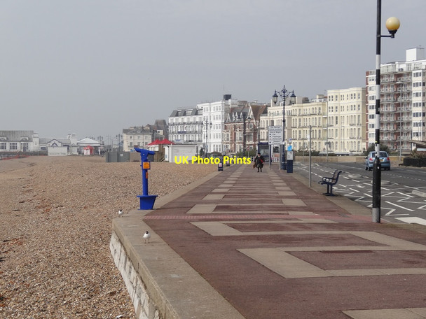 Photo 6"x4" Esplanade, Southsea, looking west Eastney c2013