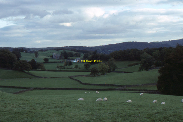 Photo 6"x4" The church at Far Sawrey, from above Near Sawrey Far Sawrey c1990
