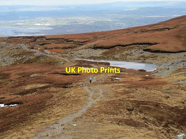 Photo 6"x4" Hiker and Lake Muckross c2013