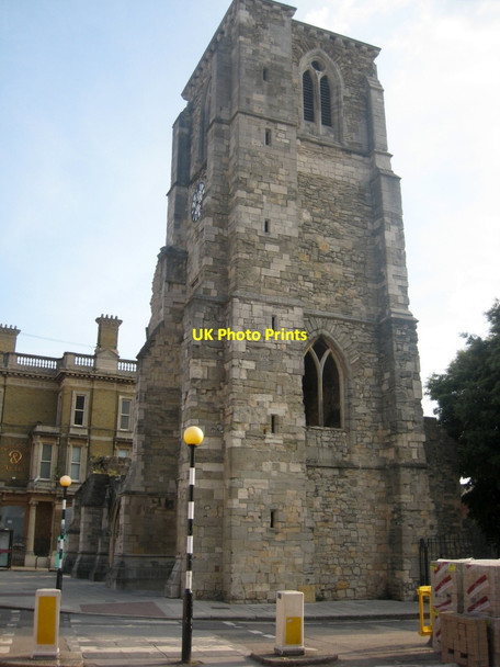 Photo 6"x4" Tower of ruined Holy Rood Church, Southampton Southampton c2010