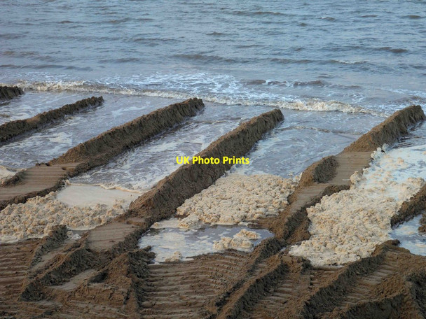 Photo 6"x4" Cleethorpes beach repairs #2 Cleethorpes c2013