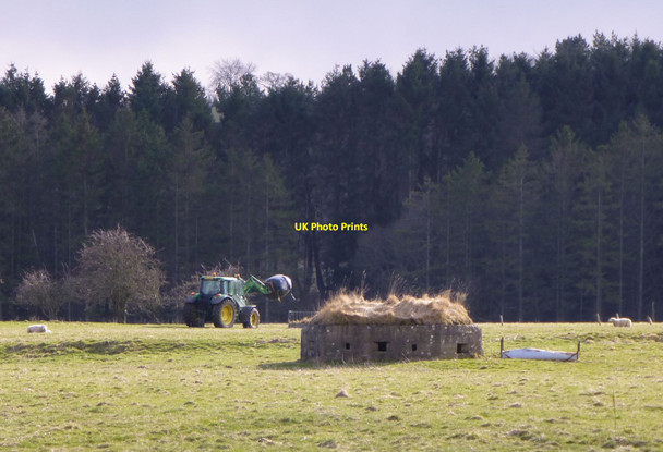 Photo 6"x4" Pill box defending the bridge at Pauperhaugh Healey Cote c2013