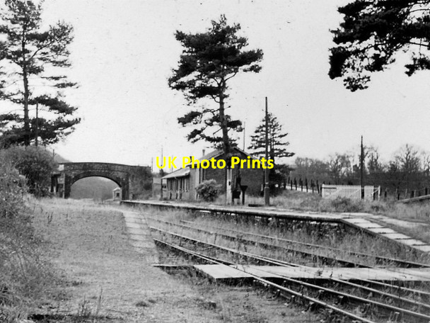 Photo 6"x4" Christow station (looking South) Bridfordmills c1962