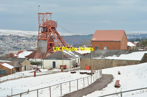 Photo 6"x4" Blaenavon Colliery  in the Snow Blaenavon c2013