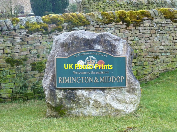 Photo 6"x4" Commemorative stone Howgill\/SD8246 c2013