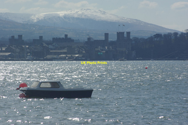 Photo 6"x4" Menai Strait and Caernarfon Caernarfon c2013