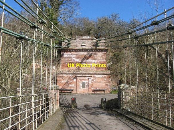 Photo 6"x4" Union Suspension Bridge Loanend\/NT9450 c2013