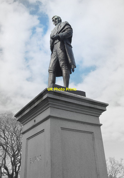 Photo 6"x4" Burns Statue, Union Terrace, Aberdeen Aberdeen\/NJ9206 c2013