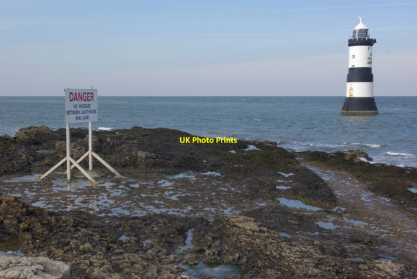 Photo 6"x4" Trwyn Du Lighthouse Penmon c2013