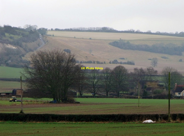 Photo 6"x4" Looking towards East Farm, Fovant Compton Chamberlayne c2013