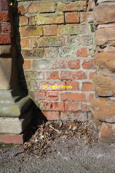 Photo 6"x4" Benchmark on Woodborough Road wall Nottingham\/SK5641 c2013
