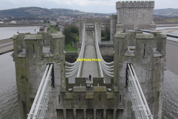 Photo 6"x4" Conwy Suspension Bridge Conwy c2013