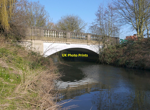 Photo 6"x4" Bridge carrying Meadway over the River Crane Twickenham c2013
