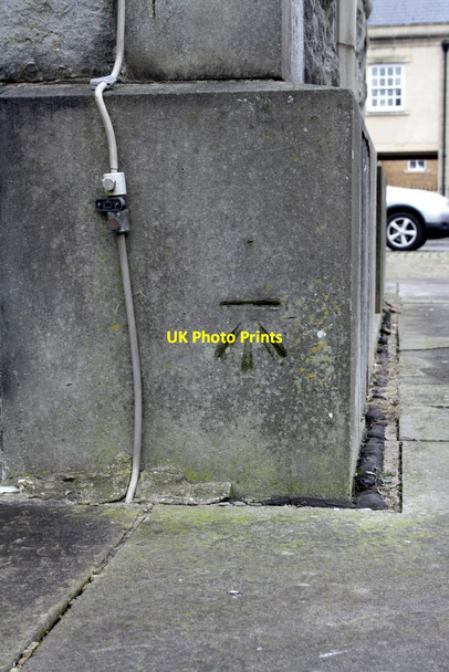 Photo 6"x4" Benchmark on the clock tower on the former Stoke Park Hospital site Bristol c2013