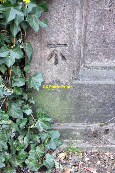 Photo 6"x4" Benchmark on Frome Bridge, Blackberry Hill Bristol c2013