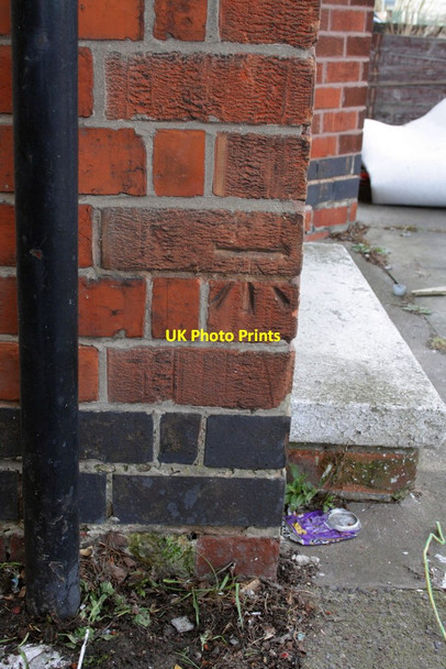 Photo 6"x4" Benchmark on #545 Alfreton Road Nottingham\/SK5641 c2013