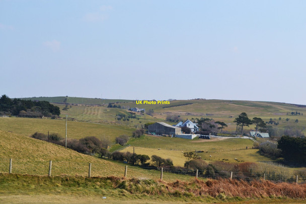 Photo 6"x4" Looking East to the Golf Course Aberystwyth c2013