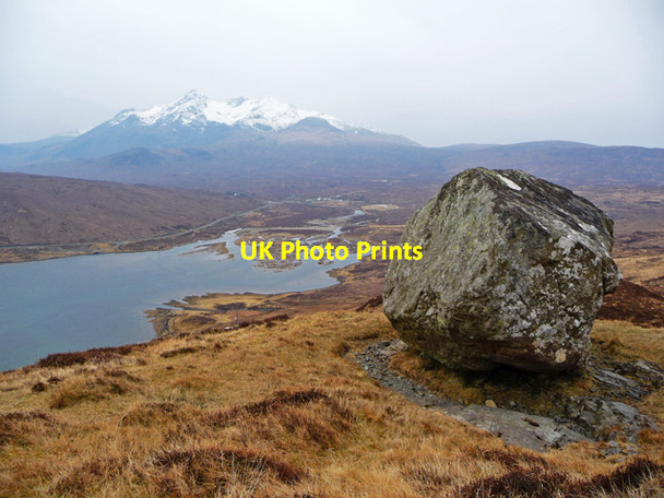 Photo 6"x4" Huge boulder on Cnoc an t-S\u00c3\u00acthein Sconser c2013