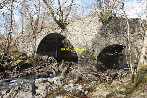 Photo 6"x4" Inverlochy, old military road bridge Glenview c2013