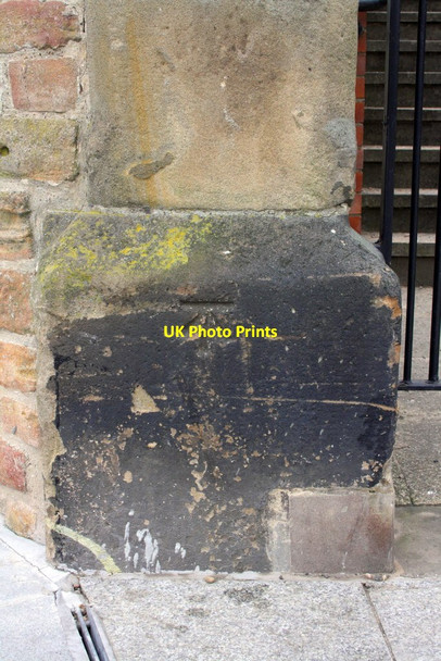 Photo 6"x4" Benchmark on gatepost on Gedling Street Nottingham\/SK5641 c2013