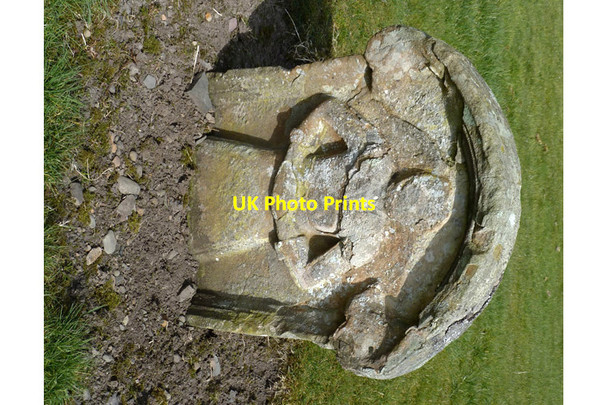 Photo 6"x4" A symbolic gravestone at St Mary's Kirkyard, Hawick Hawick c2013