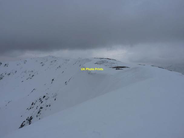 Photo 6"x4" Cornice at the top of Coire Toll a\u00e2\u0080\u0099 Mhadaidh Beinn Fhada or Ben Attow c2013