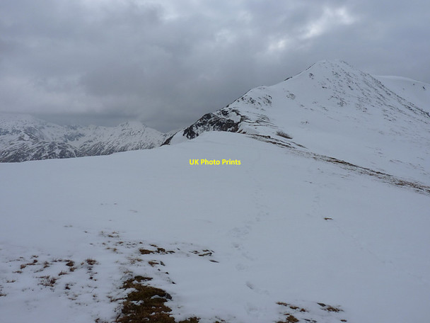 Photo 6"x4" Up to Sg\u00c3\u00b9rr a\u00e2\u0080\u0099 Dubh Doire from the NE Sg\u00f9rr a' Dubh Doire c2013