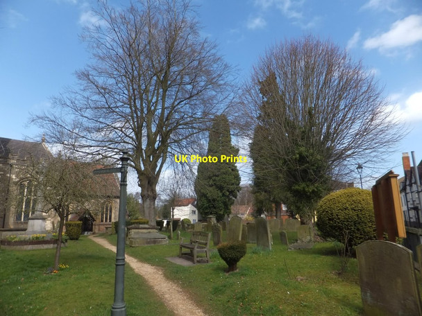 Photo 6"x4" Churchyard of St Mary's church, Newent Newent c2013