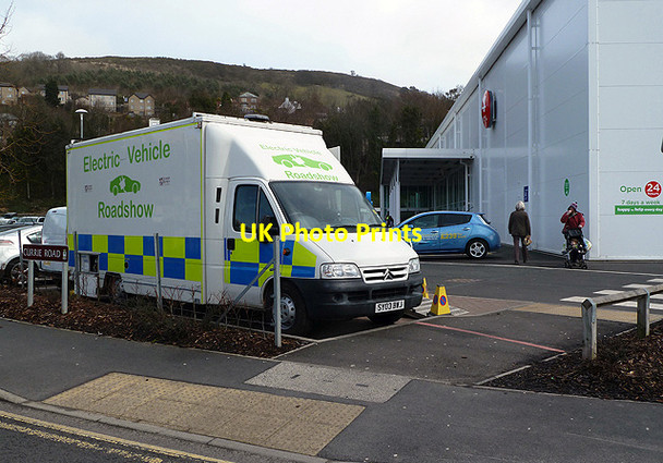 Photo 6"x4" An electric vehicle roadshow at ASDA, Galashiels Galashiels c2013