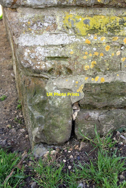 Photo 6"x4" Benchmark on Oxford Canal Bridge 188 Walton Grounds c2013