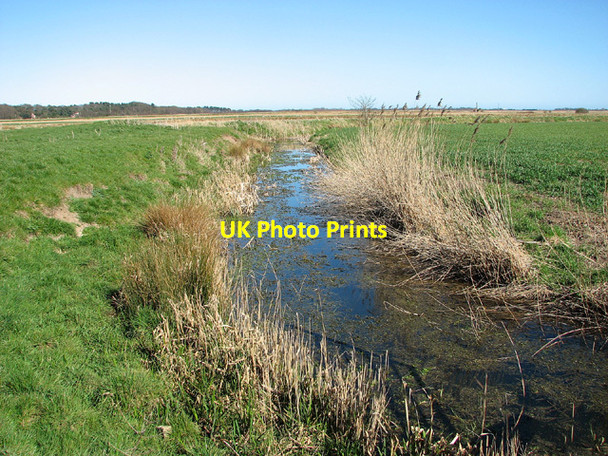 Photo 6"x4" Ditch in fields south of Somerleyton Haddiscoe c2013