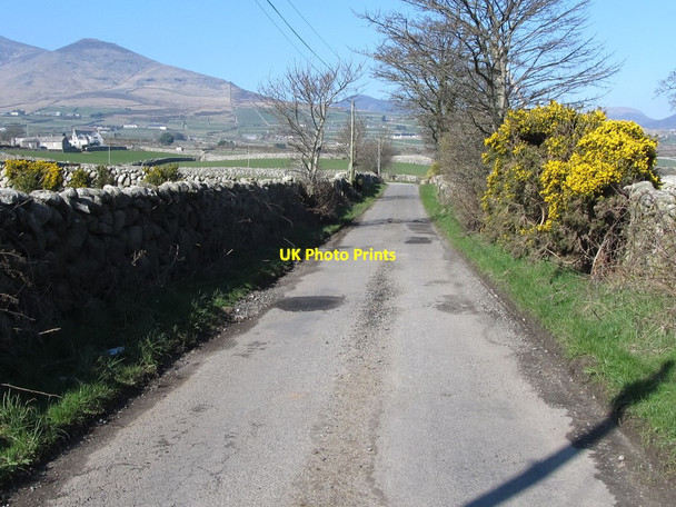 Photo 6"x4" View north along Sabbath Hill Road Annalong c2011