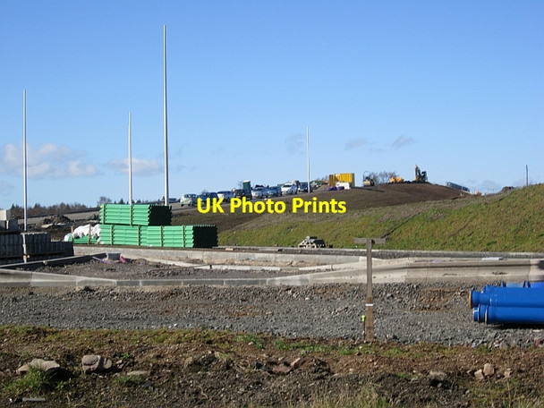 Photo 6"x4" Road construction, Bishopton Erskine c2013