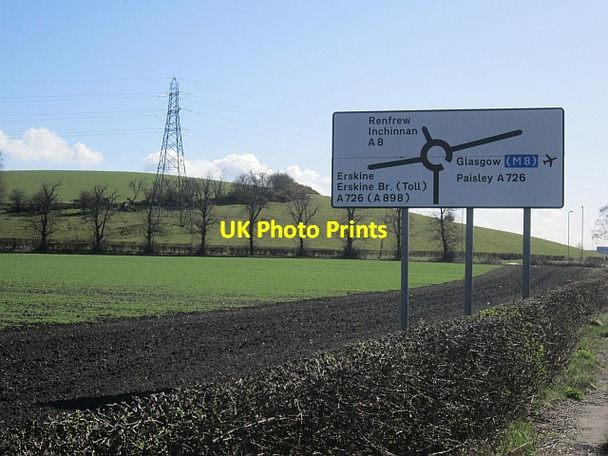 Photo 6"x4" Old sign on the Greenock Road Freeland\/NS4669 c2013