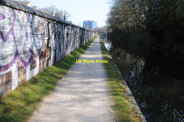 Photo 6"x4" Worcester and Birmingham Canal near Five Ways Chad Valley c2013