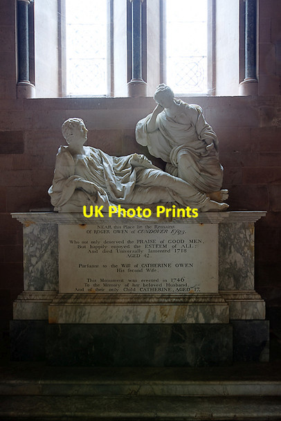 Photo 6"x4" Church of St Mary & St Andrew, Condover - monument to Roger Owen Condover c2013